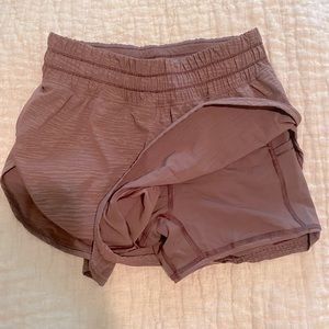 Lulu running shorts with built in biker shorts underneath!